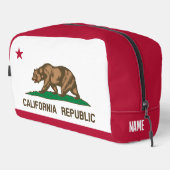 California State Flag Toiletasche Waschbeutel (Rechte Ecke)