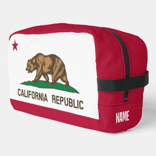 California State Flag Toiletasche Waschbeutel (Linke Seite)