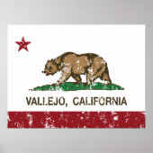California State Flag Vallejo Poster (Vorne)