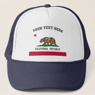 California State Flag Zolllastwagen Hut Truckerkappe