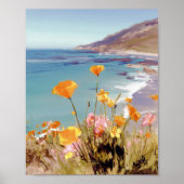 California State Flower  Poppies Art print Poster (Vorne)