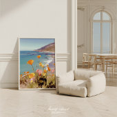 California State Flower  Poppies Art print Poster