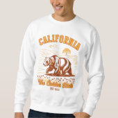 California State Pride – Bear & Wildflower  Sweatshirt (Vorderseite)