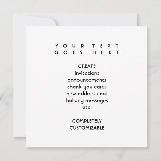 California Stolz Einladung (Rückseite)