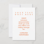 California Stolz Einladung (Rückseite)