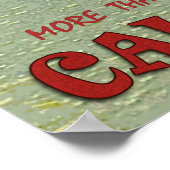 California Strände, Frau in rotem Badeanzug Poster (Ecke)