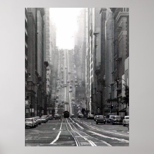 California Street San Francisco Circa 1964 Poster (Vorne)