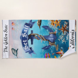  California Summer Beach Trip Strandtuch