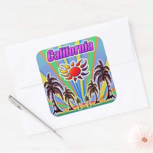 California Summer Liebe Sticker (Umschlag)