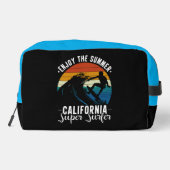 California Summer Surfer Vibes Waschbeutel (Rückseite)