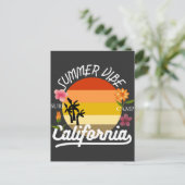 California Summer Vibe Surf Camp Postcard Postkarte (Stehend Vorderseite)