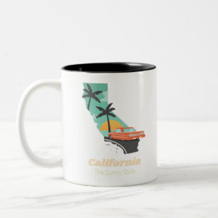 California Sunny Staat Zweifarbige Tasse
