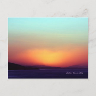 California Sunrise Postcard Postkarte