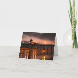 California Sunset at Huntington Beach Karte