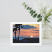 California Sunset at Oxnard Beach................. Postkarte (Stehend Vorderseite)