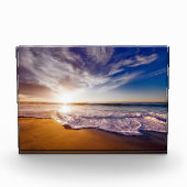California Sunset Beach Fotoblock (Vorderseite)