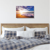 California Sunset Beach Leinwanddruck (Insitu (Schlafzimmer))
