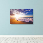 California Sunset Beach Leinwanddruck (Insitu (Holzboden))
