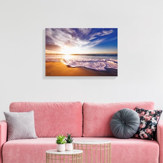 California Sunset Beach Leinwanddruck (Insitu (Wohnzimmer))