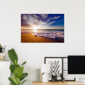 California Sunset Beach Poster (Heimbüro)