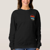 California Sunset Beach Sand Heart Family Wiederse Sweatshirt (Vorderseite)
