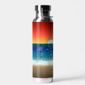 California Sunset | Beach Sand Heart Trinkflasche (Links)