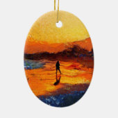 California Sunset Christmas Ornament (Hinten)