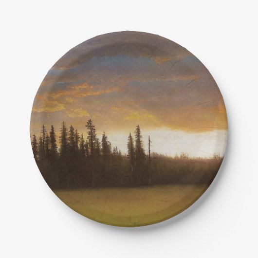 California Sunset (kalifornische Landschaft) Pappteller (Vorderseite)