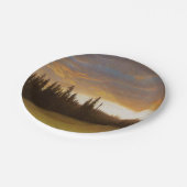 California Sunset (kalifornische Landschaft) Pappteller (Schrägansicht)