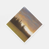 California Sunset (kalifornische Landschaft) Serviette (Ecke)