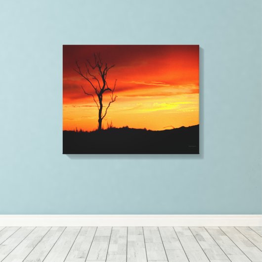 California Sunset Leinwand (Insitu (Holzboden))