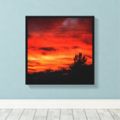California Sunset Leinwanddruck (Insitu (Holzboden))