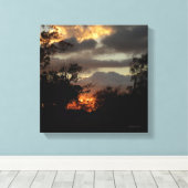 California Sunset Leinwanddruck (Insitu (Holzboden))