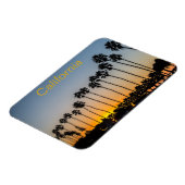 California Sunset Palm Trees am Strand Magnet (Linke Seite)