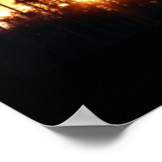 California Sunset Palms Poster / Passen Sie das an (Ecke)