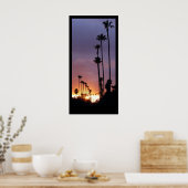 California Sunset Palms Poster / Passen Sie das an (Küche)