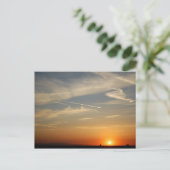 California Sunset Postcard Postkarte (Stehend Vorderseite)
