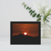 California Sunset Postcard Postkarte (Stehend Vorderseite)