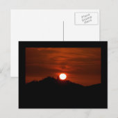 California Sunset Postcard Postkarte (Vorne/Hinten)