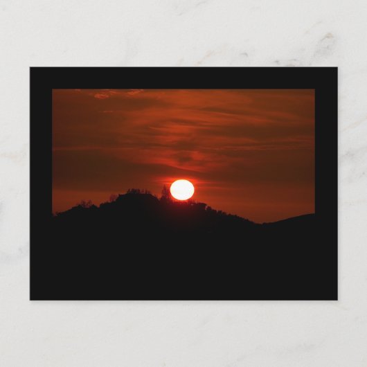 California Sunset Postcard Postkarte (Vorderseite)