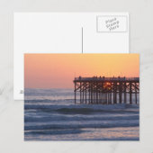 California Sunset Postcard Postkarte (Vorne/Hinten)