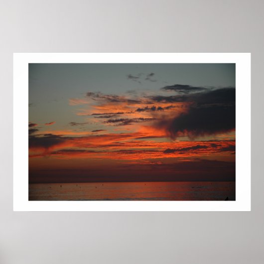 California Sunset Poster (Vorne)