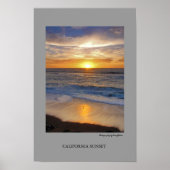 California Sunset Poster (Vorne)