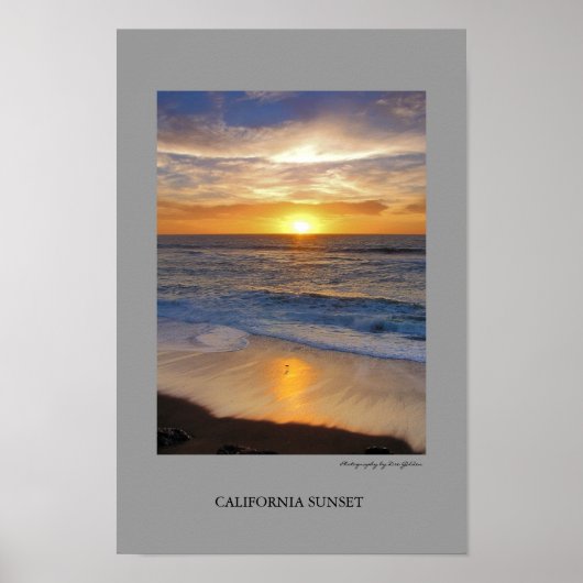 California Sunset Poster (Vorne)