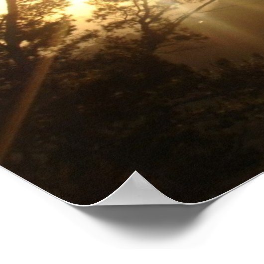 California Sunset Poster (Ecke)