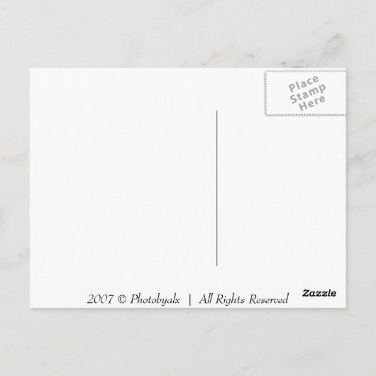 California Sunset Postkarte (Rückseite)