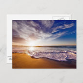 California Sunset Postkarte (Vorne/Hinten)