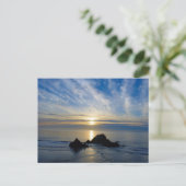California Sunset Postkarte (Stehend Vorderseite)