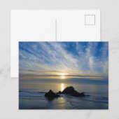 California Sunset Postkarte (Vorne/Hinten)