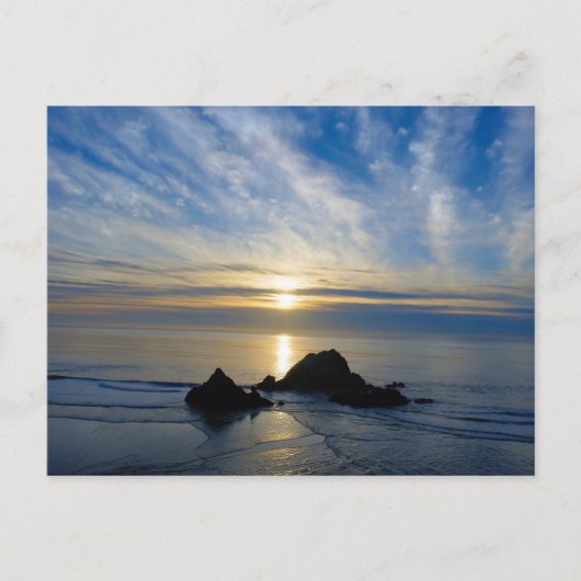 California Sunset Postkarte (Vorderseite)